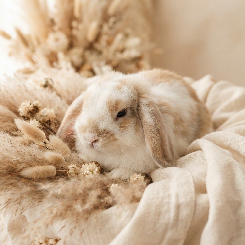 Lulu, a Holland Lop Holland Lop doe